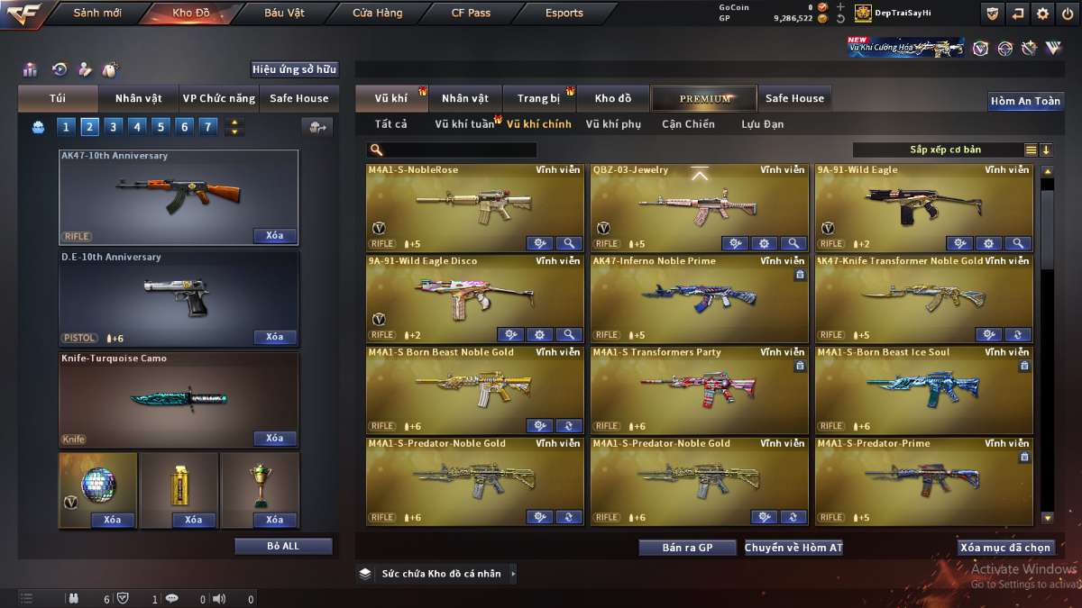 shop acc cf uy tin gia re